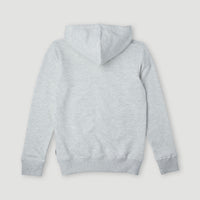 All Year Hooded Sweatshirt Jacket | White Melange