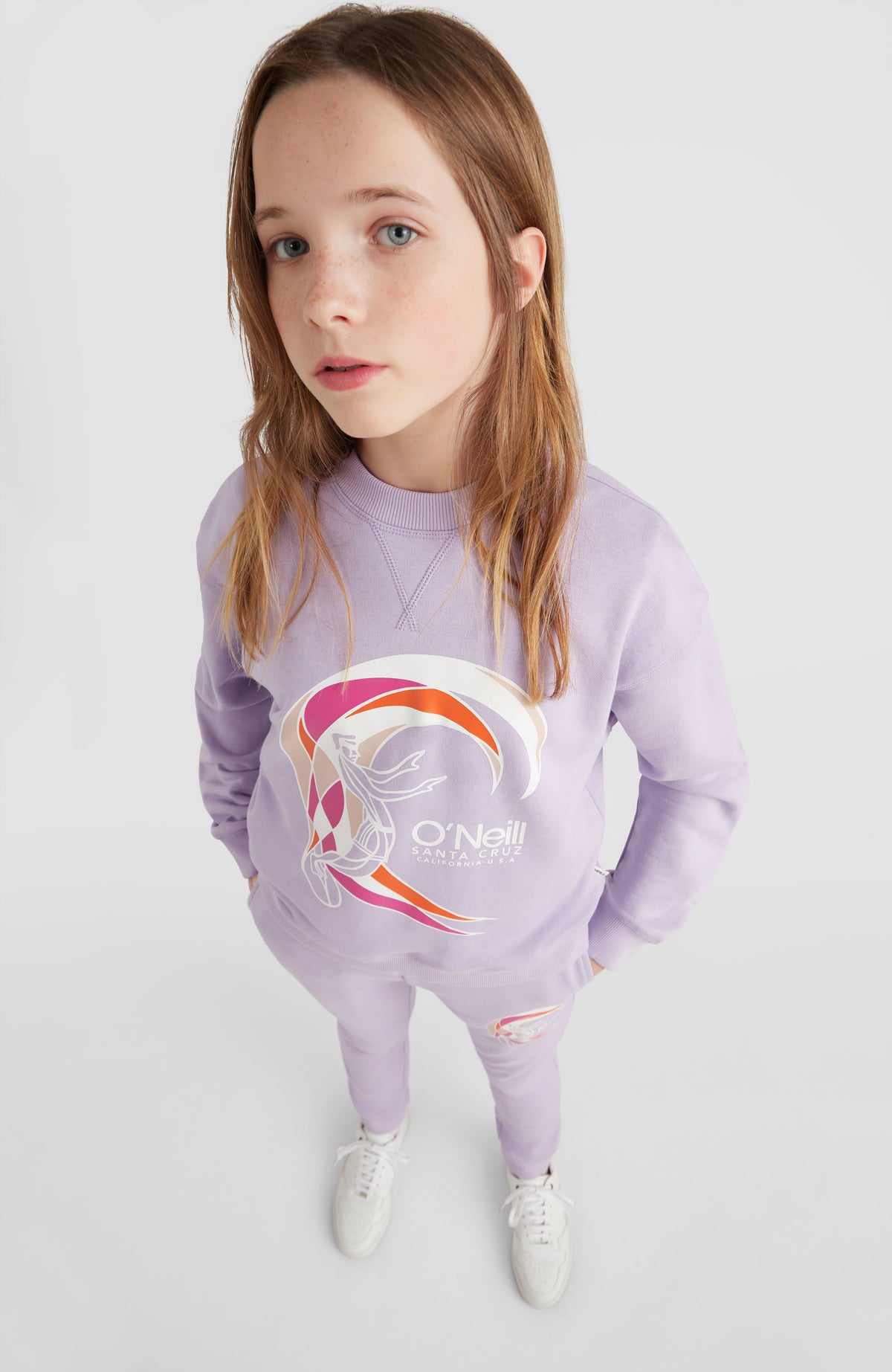 Circle Surfer Crew Sweatshirt | Purple Rose
