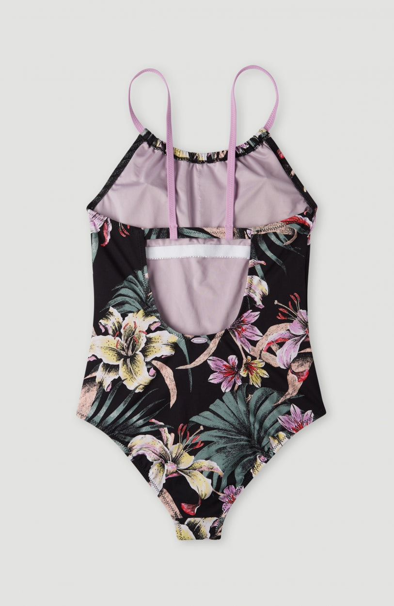 Cali High Neck Swimsuit | Black AO 1