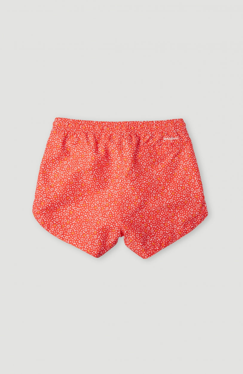 Beach Swim Shorts with All Over Print | Red AO 6
