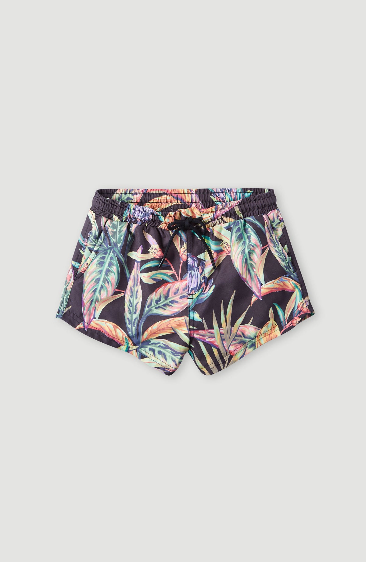 Anglet Swimshorts | Black Tropical Flower