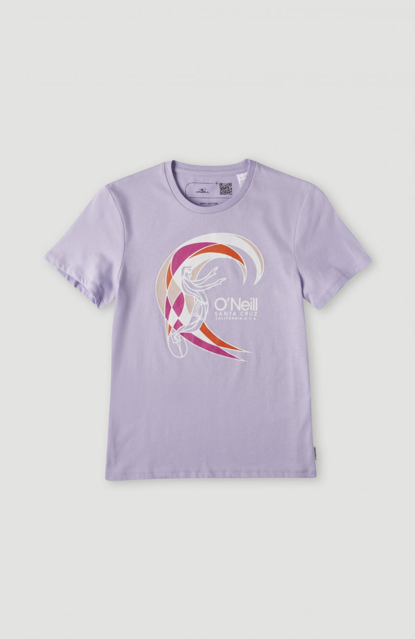 Circle Surfer T-Shirt | Purple Rose