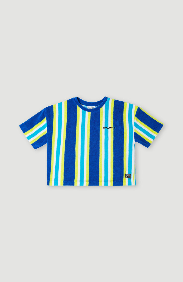 Brights Terry Shirt | Blue Towel Stripe