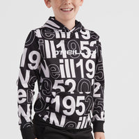 All Over Print Rutile Hooded Fleece | White Wording 1952