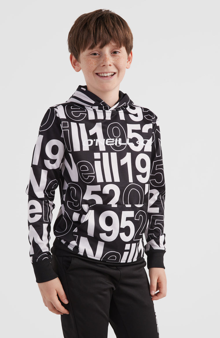 All Over Print Rutile Hooded Fleece | White Wording 1952