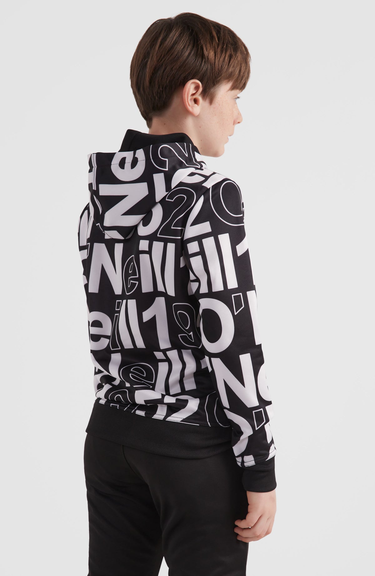 All Over Print Rutile Hooded Fleece | White Wording 1952