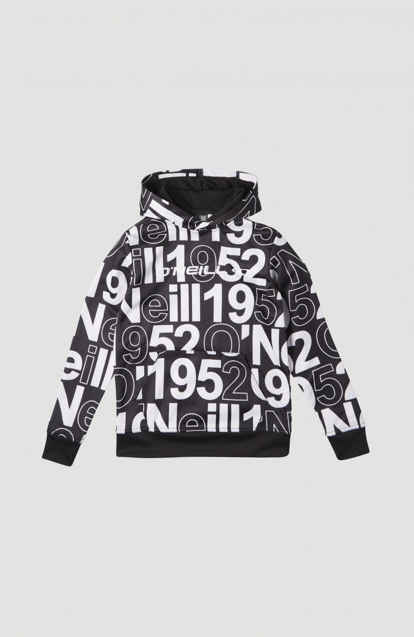 All Over Print Rutile Hooded Fleece | White Wording 1952