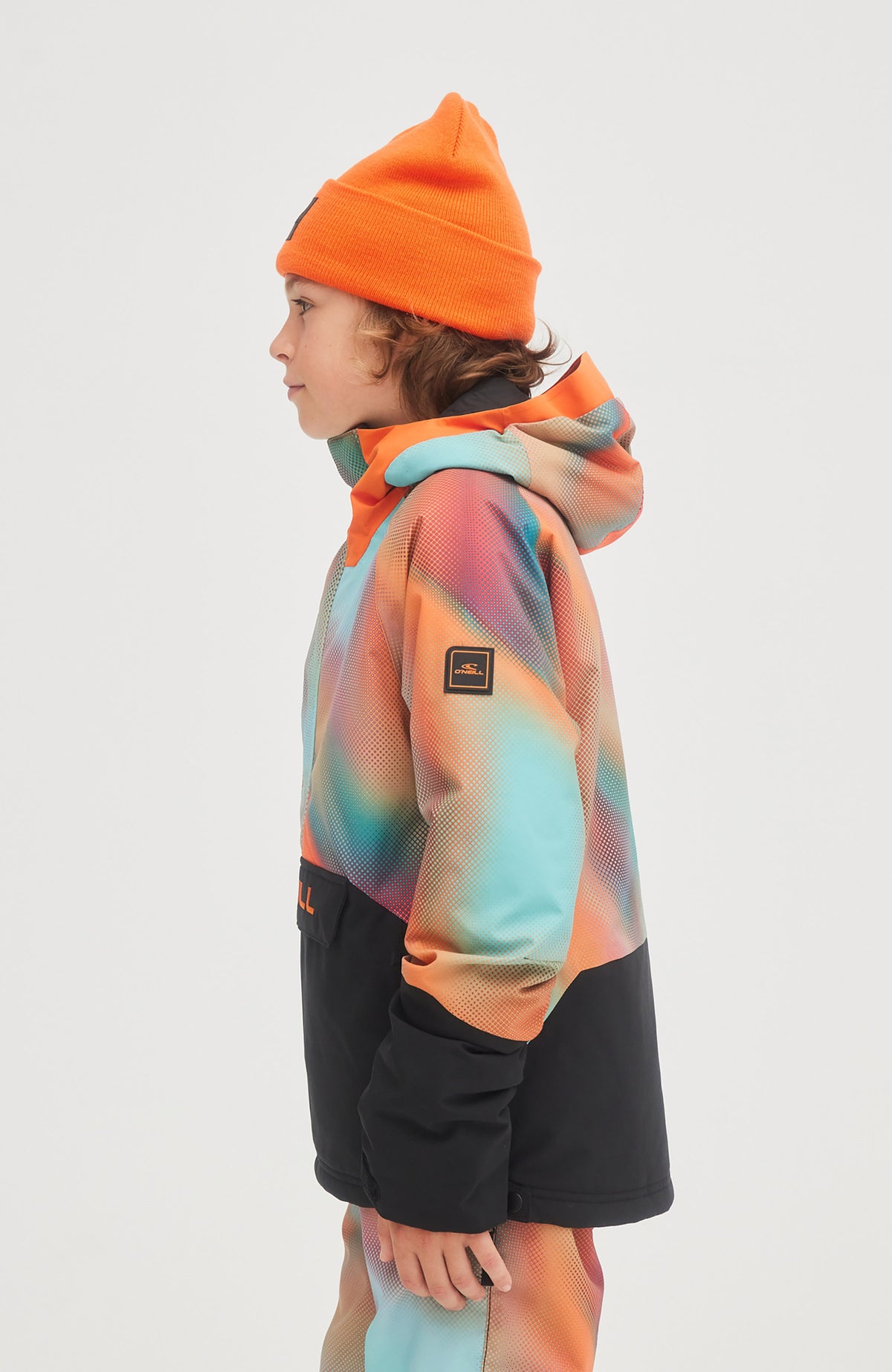 Anorak Snow Jacket | Dark Blue Fade Halftone