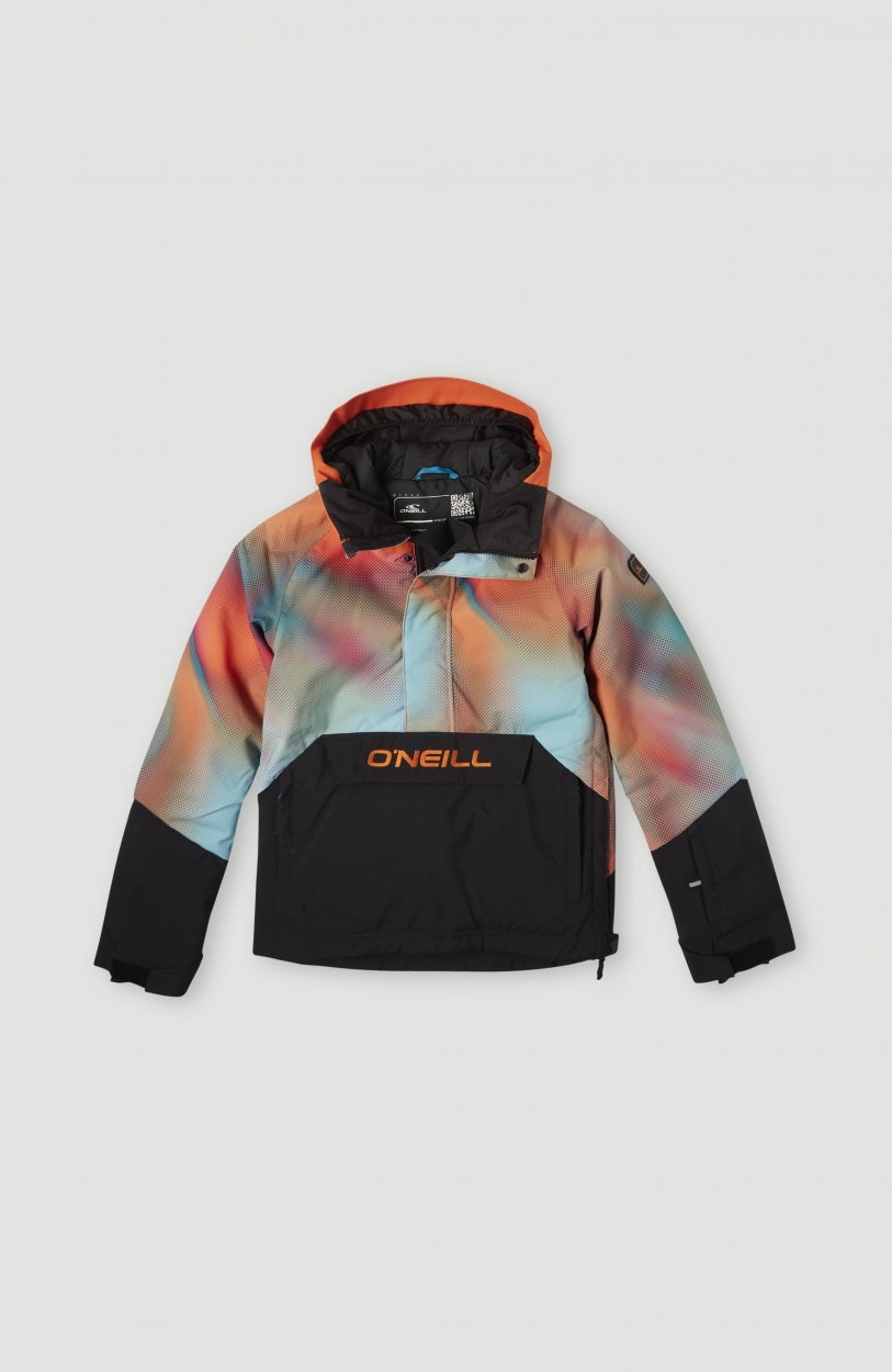 Anorak Snow Jacket | Dark Blue Fade Halftone