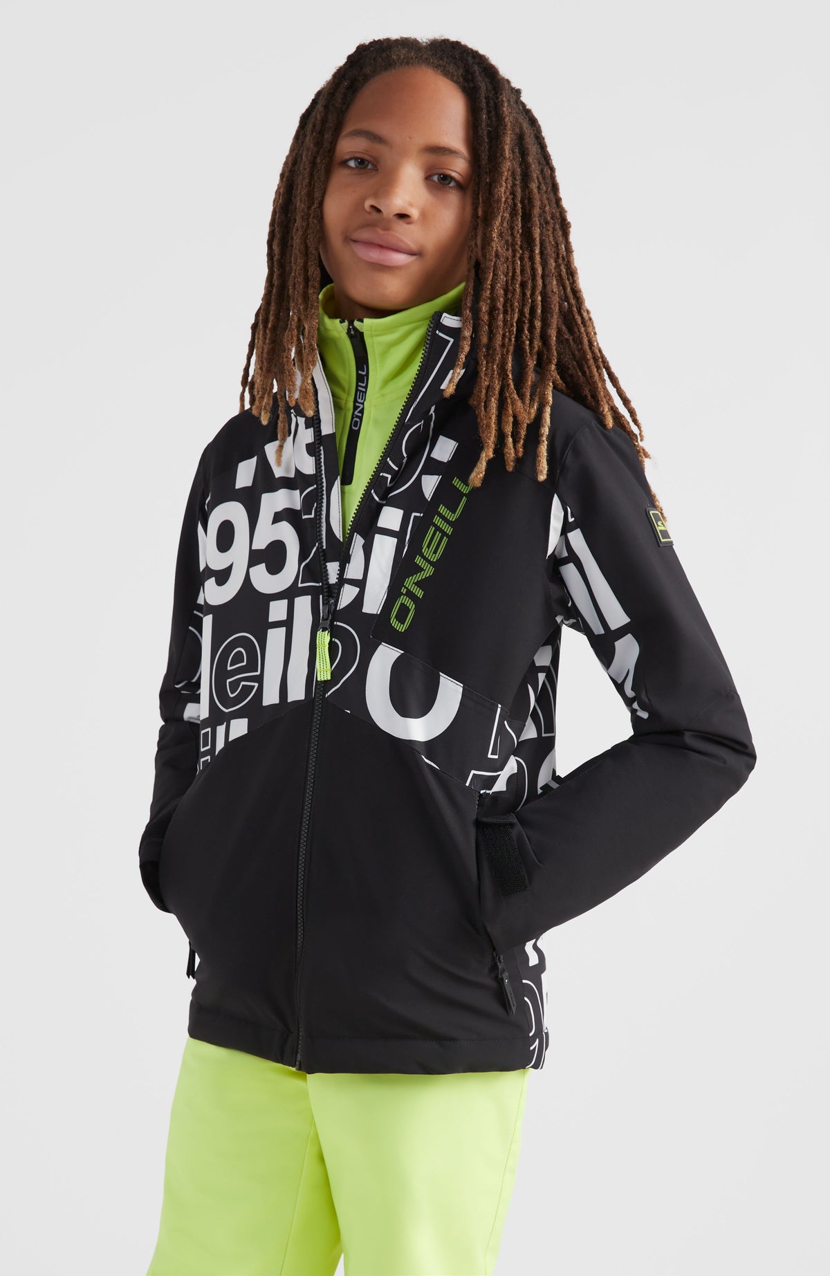 All Over Print Hammer Snow Jacket | White Wording 1952