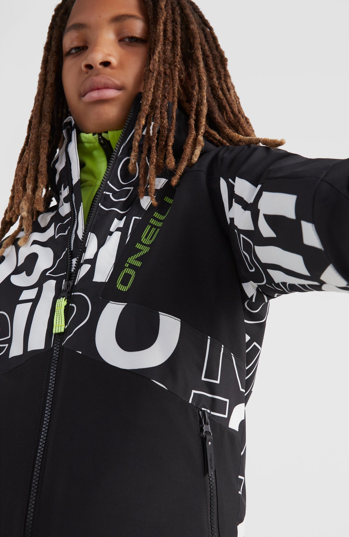 All Over Print Hammer Snow Jacket | White Wording 1952