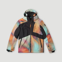 All Over Print Hammer Snow Jacket | Dark Blue Fade Halftone
