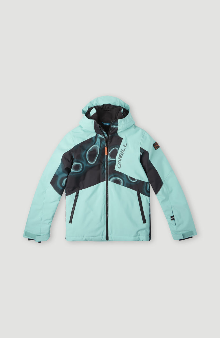 All Over Print Hammer Snow Jacket | Blue Heat Map