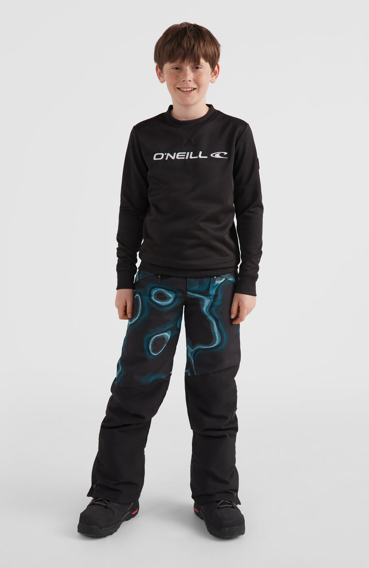 Anvil All Over Print Snow Pants | Blue Heat Map