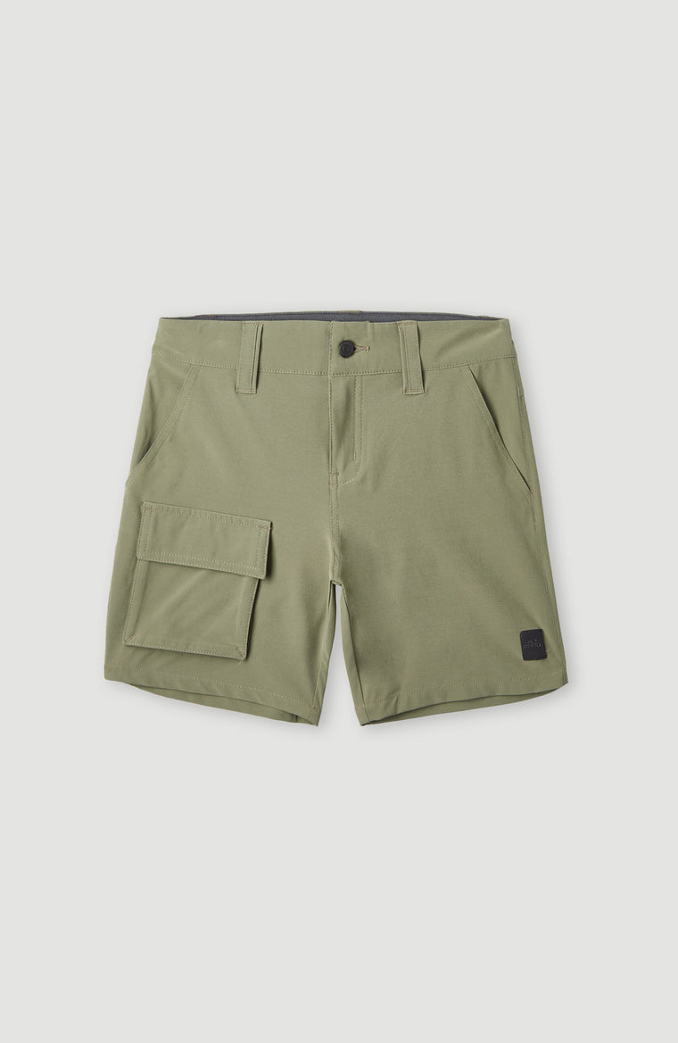 Easton Cargo Hybrid Shorts | Deep Lichen Green