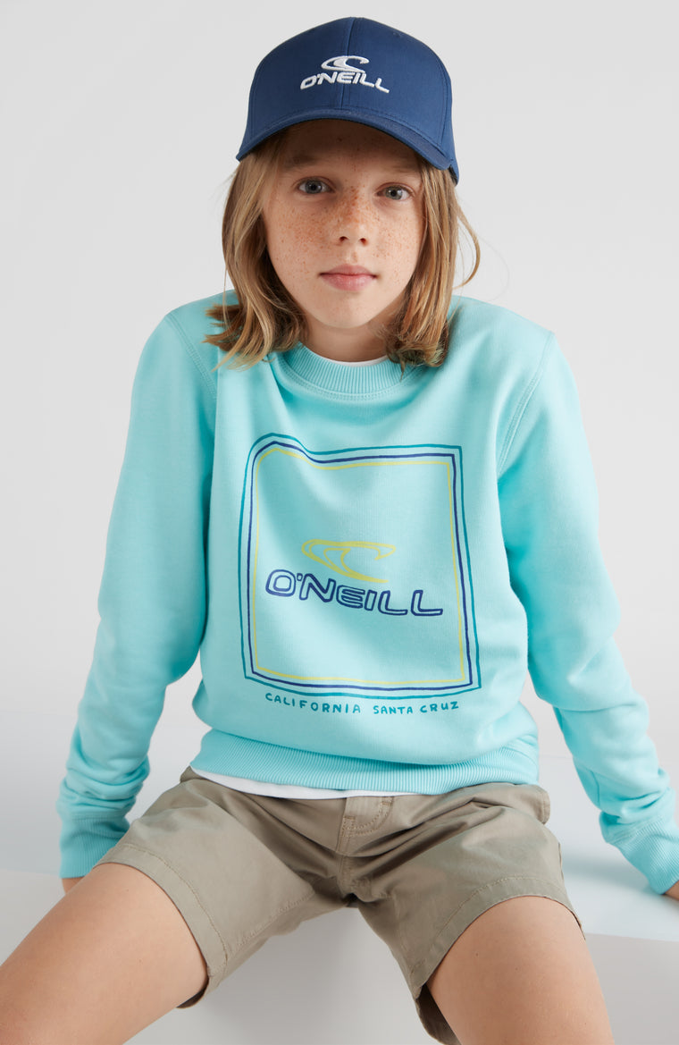 All Year Crew Sweatshirt | Aqua Spalsh