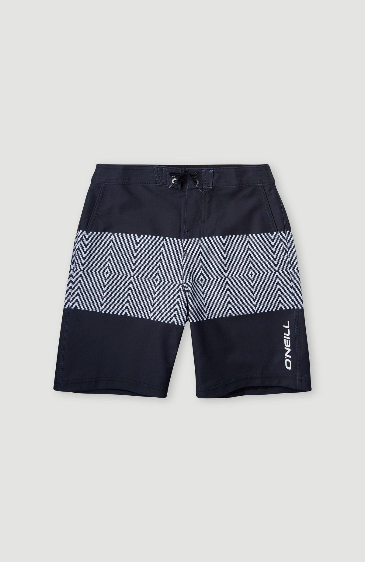 Cali Block 13'' Swim Shorts | Black & White SNSC