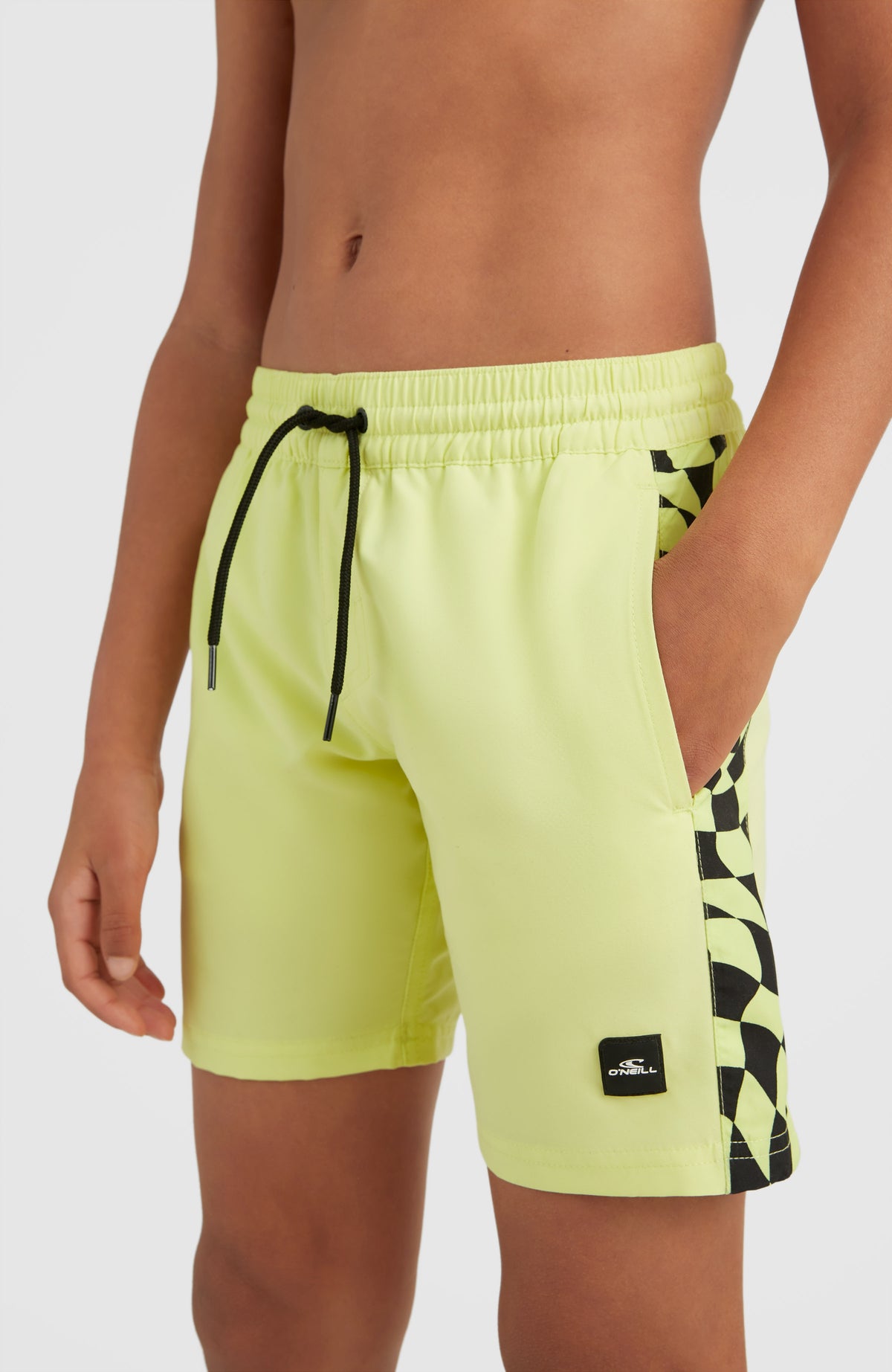 Cali Panel 14'' Swim Shorts | Sunny Lime Colour Block
