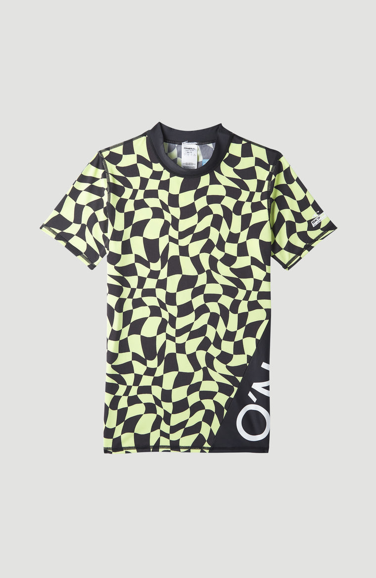 Crazy Skin S/Slv | Sunny Lime Colour Block