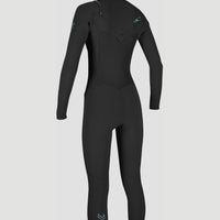 Epic 6/5/4mm Chest Zip Full Wetsuit with Hood | BLACK/BLACK