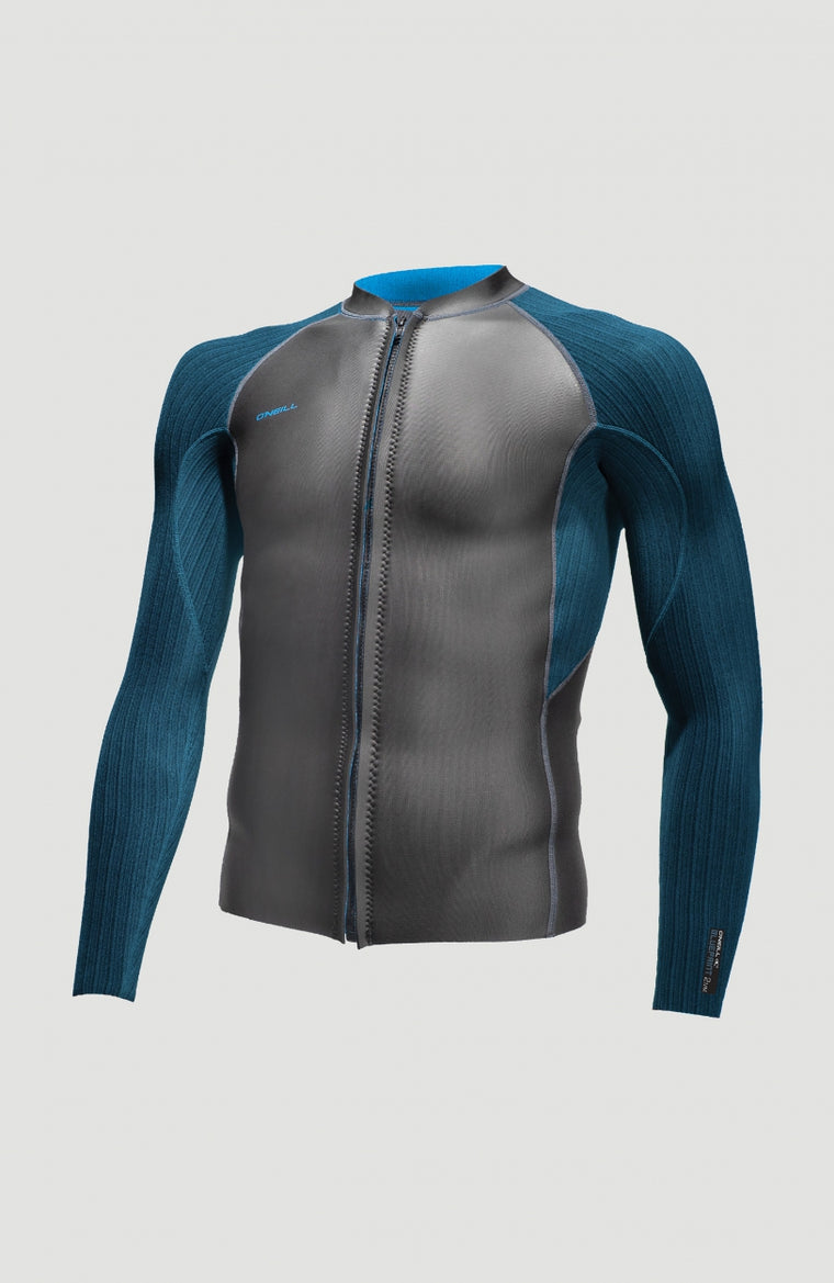 Blueprint 2mm Front Zip Jacket | Black