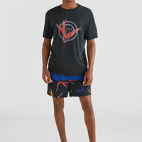 Frame Block Swim Shorts | Blue Multi 6